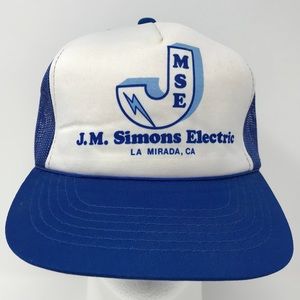 J.M. Simons Electric MSA Vintage Foam Trucker Hat